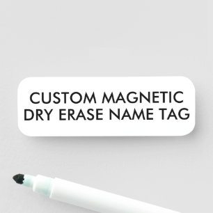 Etiqueta De Nome Placa de Identificação Magnética Personalizada 3"