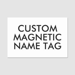 Etiqueta De Nome Placa de identificação magnética personalizada 3"