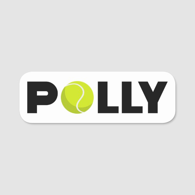 Etiqueta De Nome Polly Tênis (Frente)