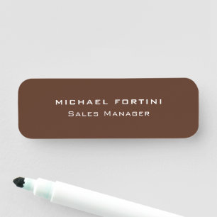 Etiqueta De Nome Posição do Nome Profissional Personalizado Simples