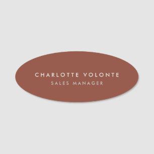 Etiqueta De Nome Posição do Nome Profissional Personalizado Simples