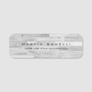 Etiqueta De Nome Posição do Nome Profissional Personalizado Simples