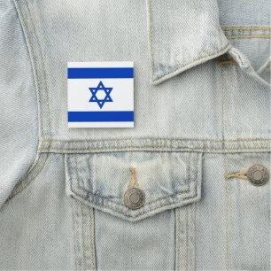 Etiqueta De Nome Praça da bandeira israelita