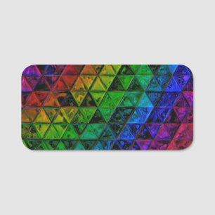 Etiqueta De Nome Pride Glass