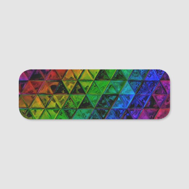 Etiqueta De Nome Pride Glass (Frente)