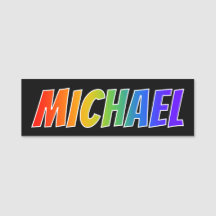 Primeiro Nome "MICHAEL": Divertido Arco-Íris