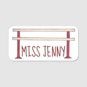 Etiqueta De Nome Professor de dança Barre balé Coreógrafo Ballerina