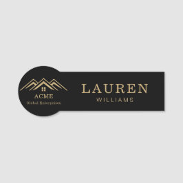 Etiqueta De Nome Realetor de Promocional Imobiliário Moderno