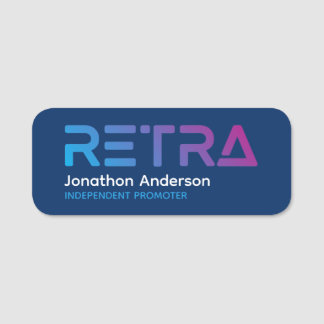 Etiqueta De Nome Retra