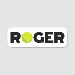 Etiqueta De Nome Roger Tênis