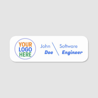 Etiqueta De Nome rótulo de nome de funcionário com logotipo persona