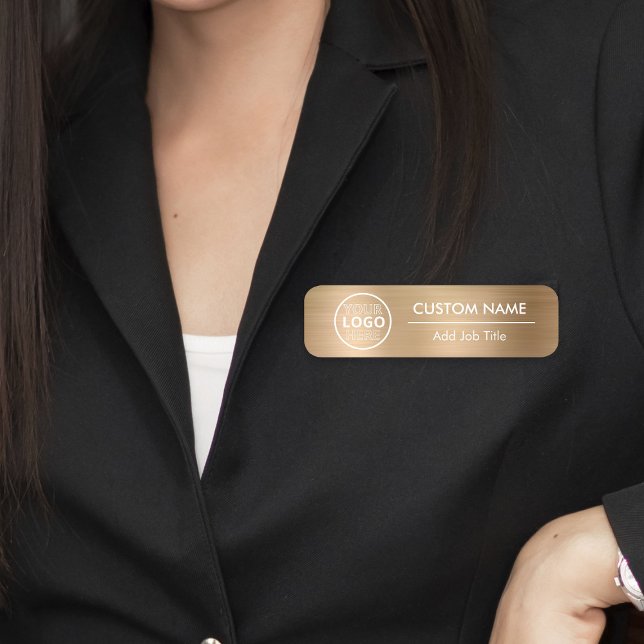 Etiqueta De Nome Roupas Douradas Metálicas Segurança Pino Magnético (Metallic Gold Clothes Safety Pin Magnetic Employee Name Tag
)