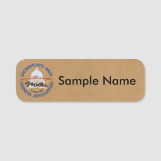 Etiqueta De Nome SAMOA Logo Name Tag (brown)