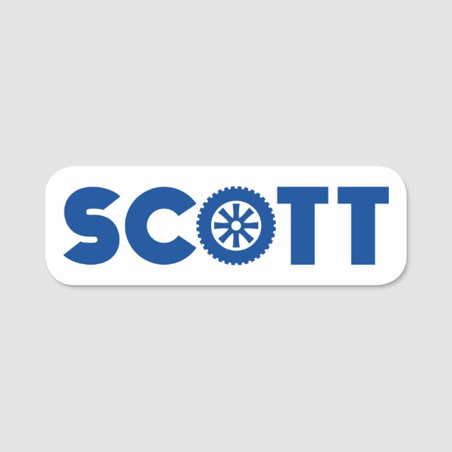 Etiqueta De Nome Scott Petrol Head (Frente)