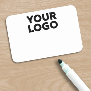 Etiqueta De Nome Seu logotipo da empresa de negócio reusável seca