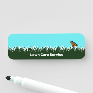Etiqueta De Nome Silhouette Dry Erase do Serviço de Jardim Moderno