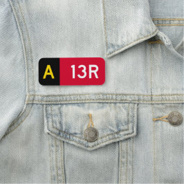 Etiqueta De Nome Sinal de ponto de retenção A13R