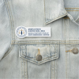 Etiqueta De Nome Sinalização Legal Personalizada de Notário Móvel I