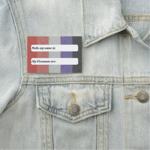 Etiqueta De Nome Sinalizador Personalizável do Orgulho Cupioromânic