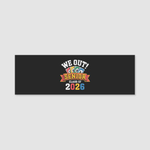 Etiqueta De Nome Somos a Turma de Formandos de 2026
