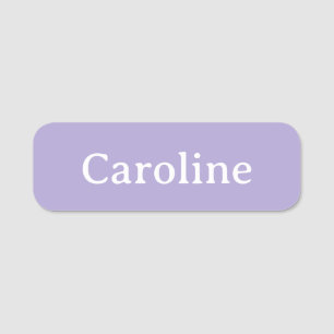 Etiqueta De Nome Tipografia de Lavanda Cónica Nome Moderno Personal