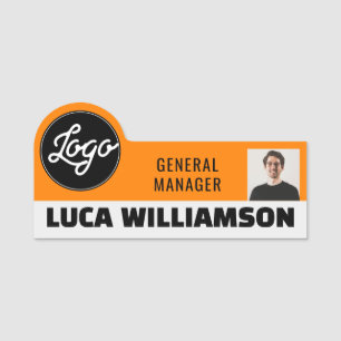 Etiqueta De Nome Título de ID de foto de logotipo personalizado Fun