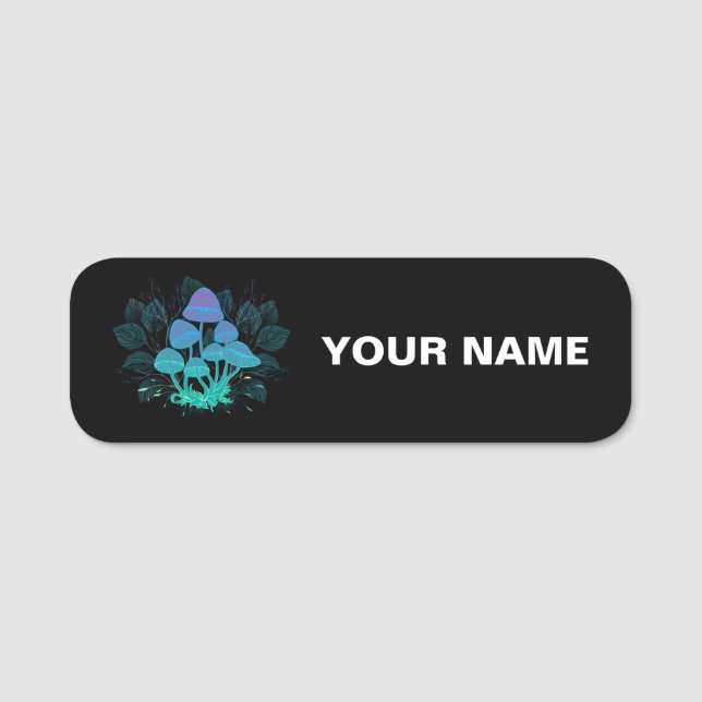 Etiqueta De Nome Toadstools em arbustos (Frente)
