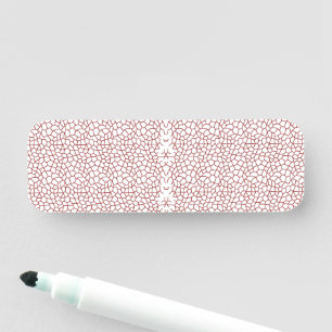 Etiqueta De Nome um wallpaper vermelho e branco com um padrão