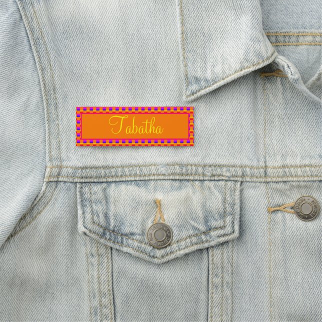 Etiqueta De Nome Uma Verificação Personalizada (In Situ)