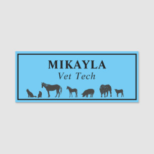 Etiqueta de Nome Veterinário para Animais Gran