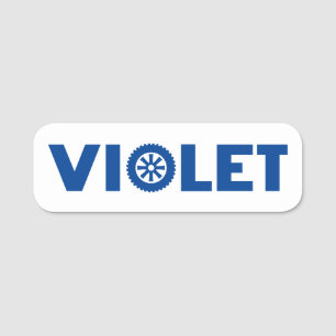 Etiqueta De Nome Violet Petrol Head