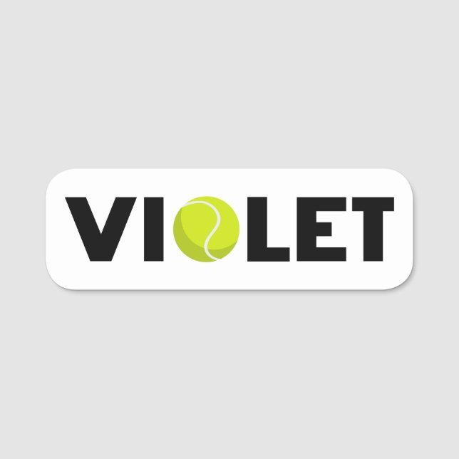 Etiqueta De Nome Violet Tênis (Frente)