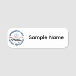 Etiqueta De Nome White Plastic SAMOA Name Tag