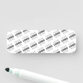 Etiqueta De Nome Your Logo Simple Repeating Diagonal Pattern