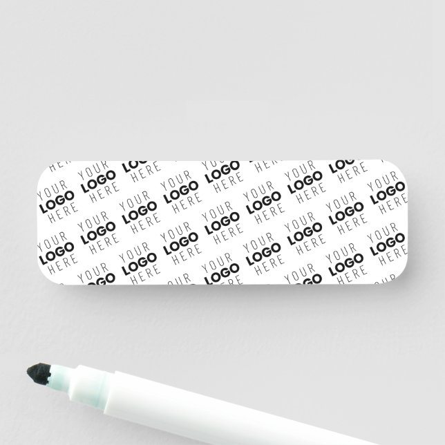 Etiqueta De Nome Your Logo Simple Repeating Diagonal Pattern (In Situ)