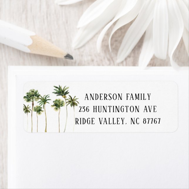 Etiqueta de Novo Endereço para Árvores de Palma de (Insitu)