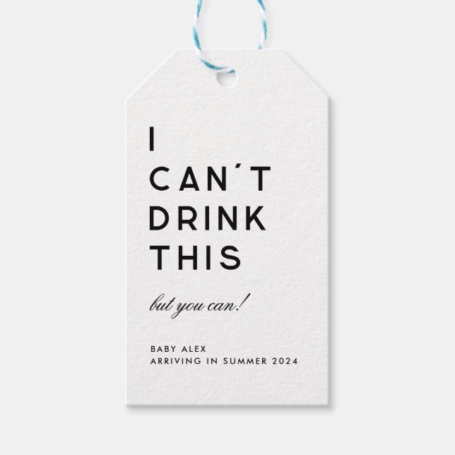 Etiqueta de Oferta de Anúncio de Gravidez Simples  (Frente)