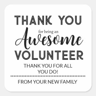 Etiqueta de Oferta de Apreciação de Voluntário Edi