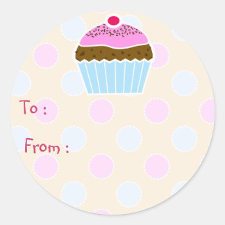 Etiqueta de Oferta de Cupcake Físico