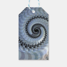 Etiqueta de Oferta de Elegância Espiral Fractal
