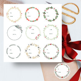 Etiqueta de Oferta de Fenda de Natal - Adesivo 9pc