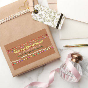 Etiqueta de Oferta do Xmas Personalizado - Biscoit