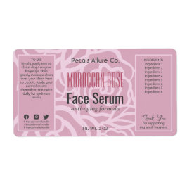 Etiqueta de óleo com Rosa cor-de-rosa, elegante, c