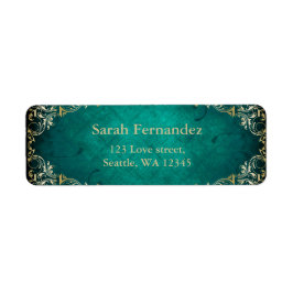 etiqueta de ouro verde russa