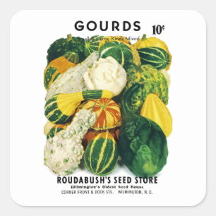 Etiqueta de Pacote de Sementes de Gourds