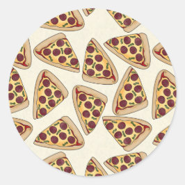 Etiqueta de padrão de pizza