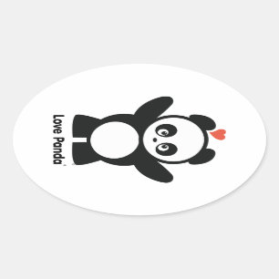 Etiqueta de Panda® do amor
