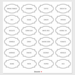 Etiqueta de Panetria de Cozinha Personalizada Mode
