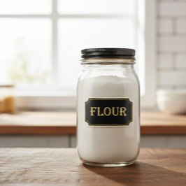 Etiqueta de Panetria Dourada e Preta da Vintagem E