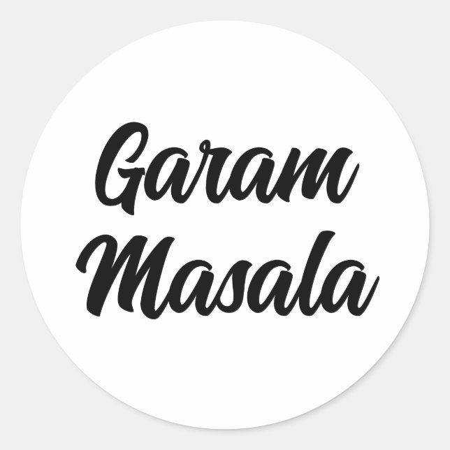 Etiqueta de Pantry Garam Masala (Frente)